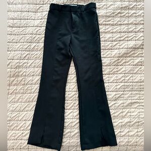 Girls split hem black pants